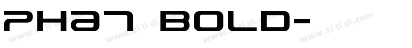 Phat Bold字体转换